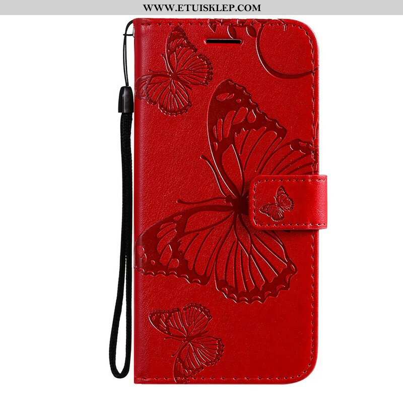 Etui Folio do Poco M3 Pro 5G Gigantyczne Motyle